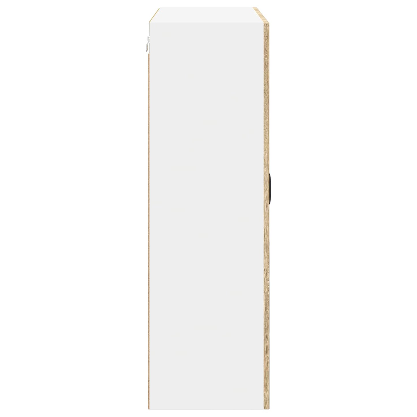 vidaXL Wall Glass Cabinet LUCCA Sonoma Oak 80 x 31 x 100 cm