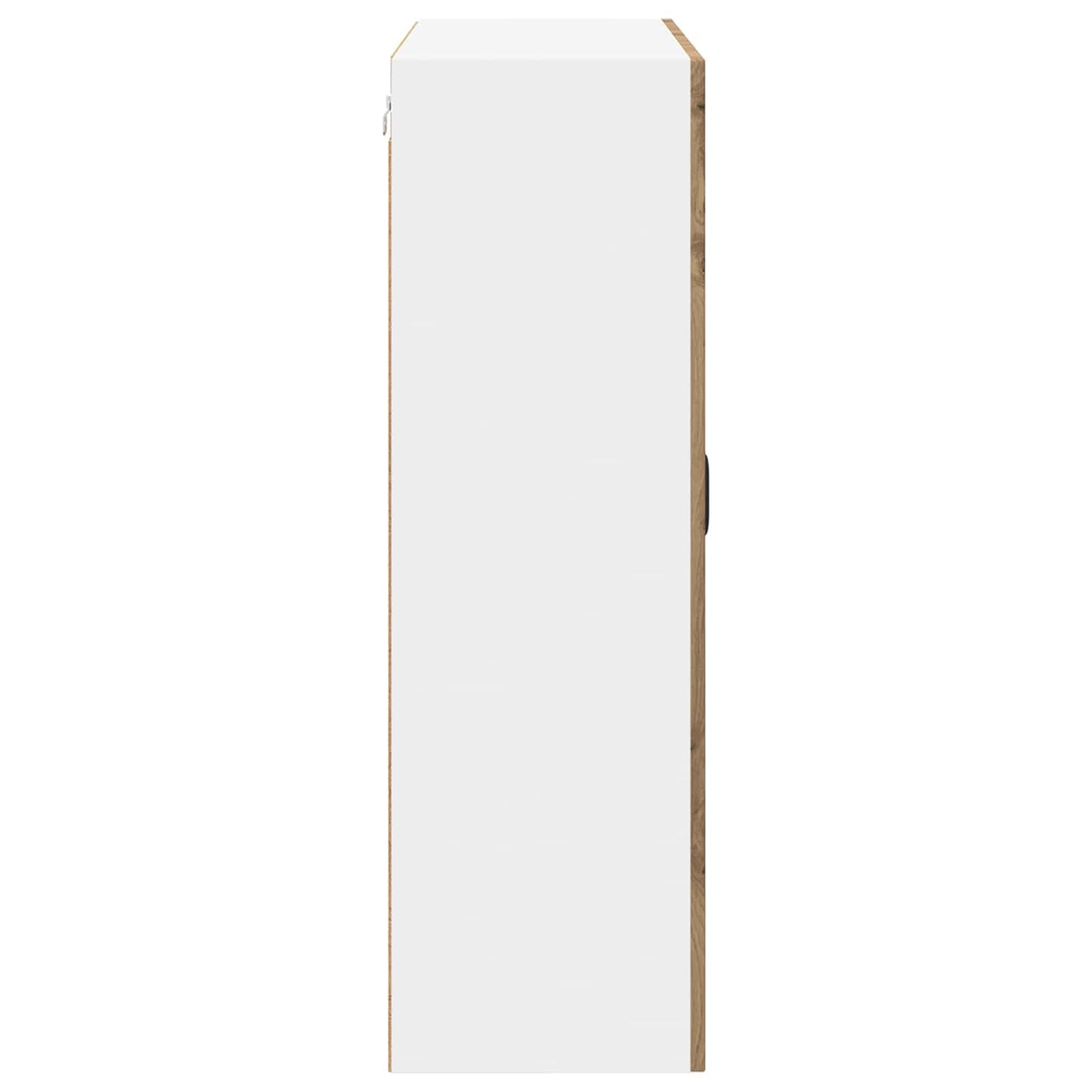 vidaXL Wall Glass Cabinet LUCCA Artisan Oak 80 x 31 x 100 cm