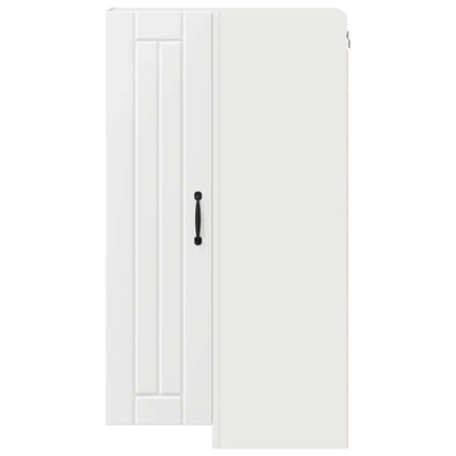 vidaXL Wall Corner Cabinet LUCCA White 57 x 57 x 100 cm