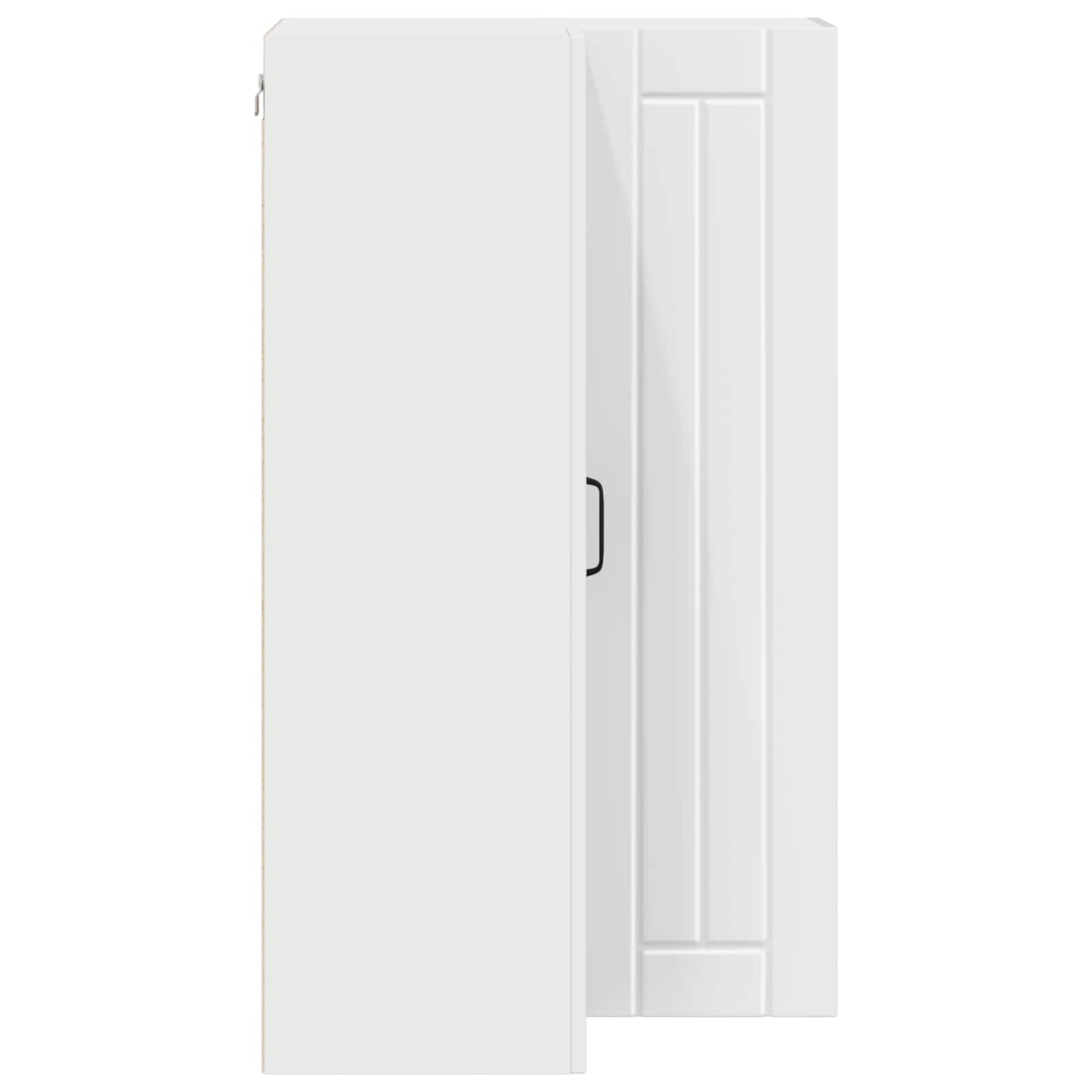 vidaXL Wall Corner Cabinet LUCCA White 57 x 57 x 100 cm
