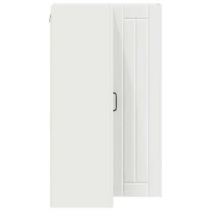 vidaXL Wall Corner Cabinet LUCCA White 57 x 57 x 100 cm