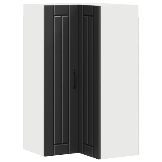 vidaXL Wall Corner Cabinet LUCCA Black 57 x 57 x 100 cm