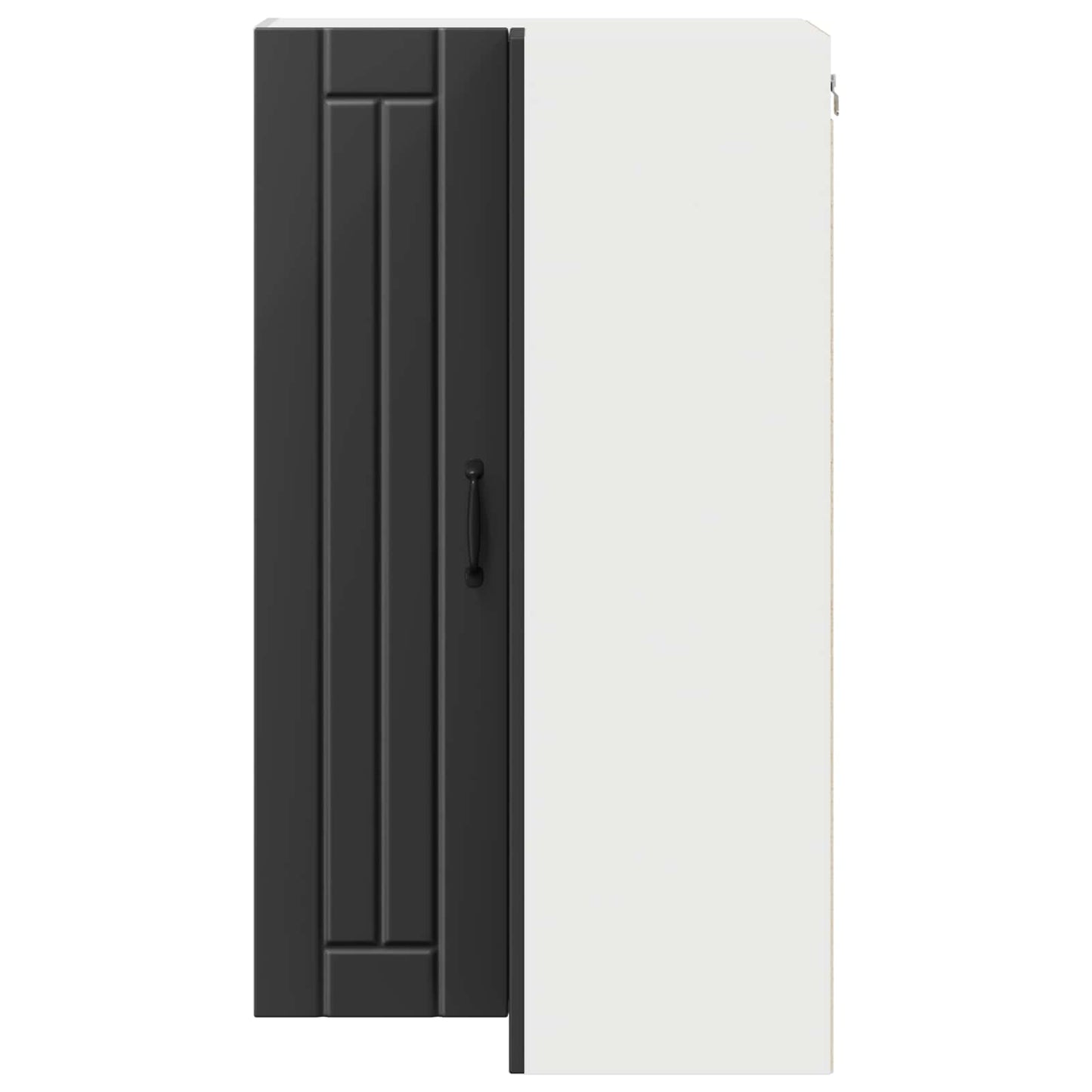 vidaXL Wall Corner Cabinet LUCCA Black 57 x 57 x 100 cm