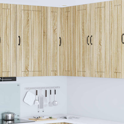 vidaXL Wall Corner Cabinet LUCCA Sonoma Oak 57 x 57 x 100 cm