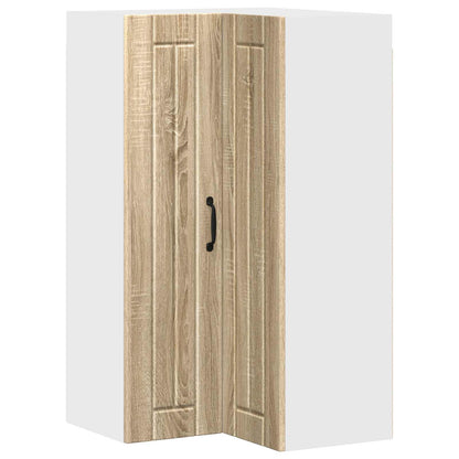 vidaXL Wall Corner Cabinet LUCCA Sonoma Oak 57 x 57 x 100 cm