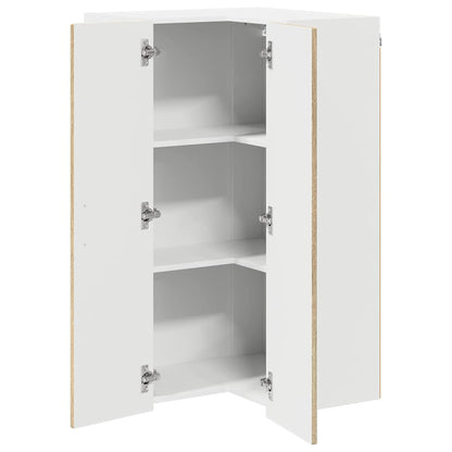 vidaXL Wall Corner Cabinet LUCCA Sonoma Oak 57 x 57 x 100 cm