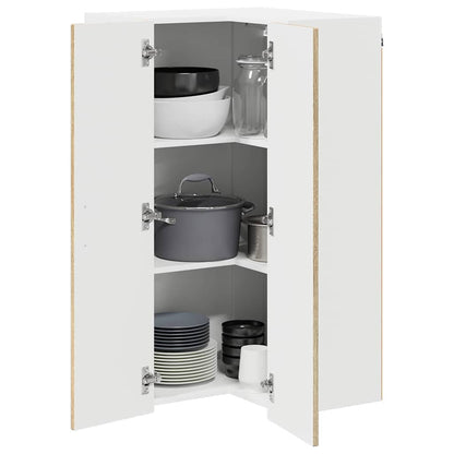 vidaXL Wall Corner Cabinet LUCCA Sonoma Oak 57 x 57 x 100 cm