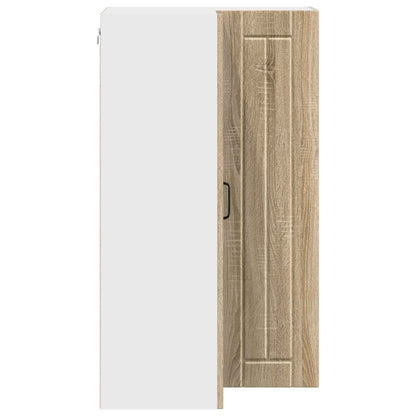 vidaXL Wall Corner Cabinet LUCCA Sonoma Oak 57 x 57 x 100 cm