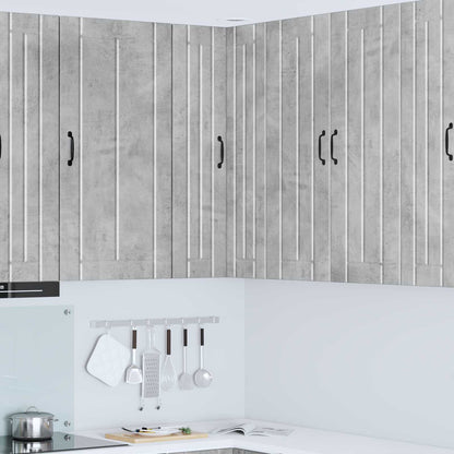 vidaXL Wall Corner Cabinet LUCCA Concrete Grey 57 x 57 x 100 cm