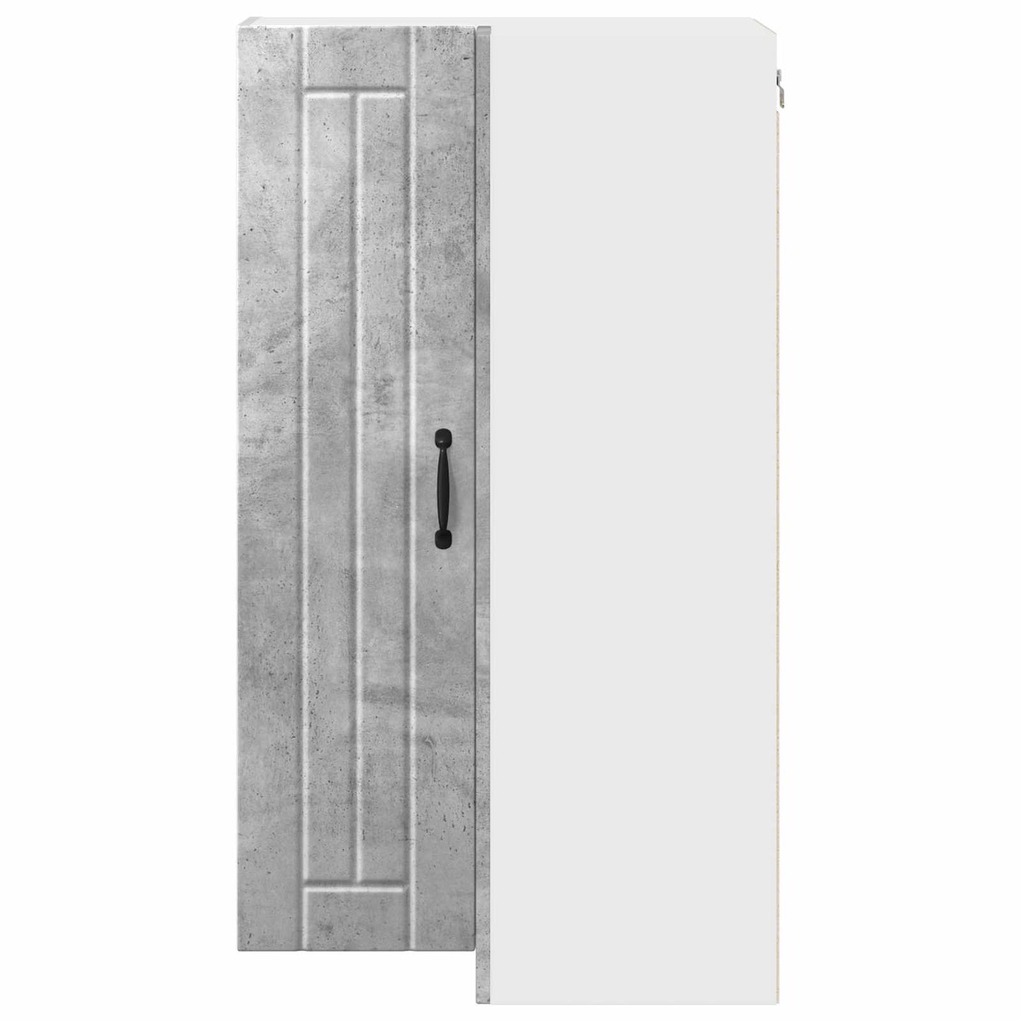 vidaXL Wall Corner Cabinet LUCCA Concrete Grey 57 x 57 x 100 cm