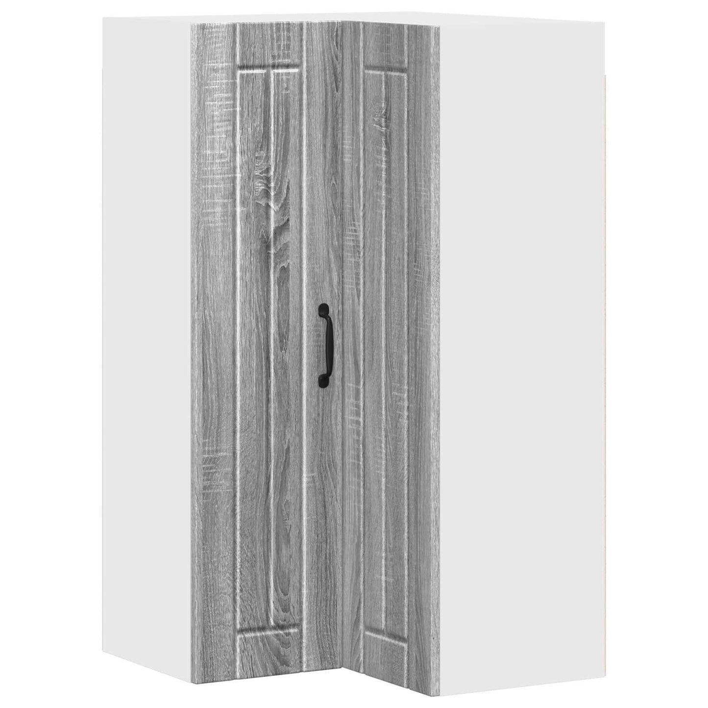 vidaXL Wall Corner Cabinet LUCCA Grey Sonoma 57 x 57 x 100 cm