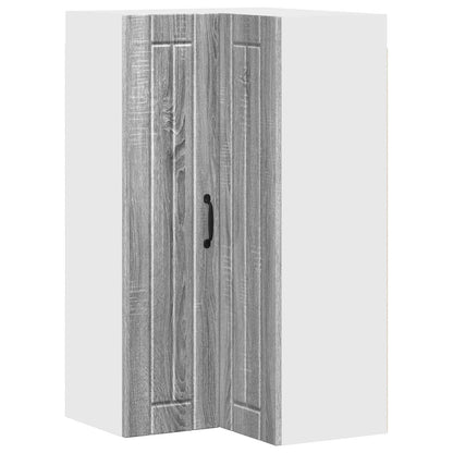 vidaXL Wall Corner Cabinet LUCCA Grey Sonoma 57 x 57 x 100 cm