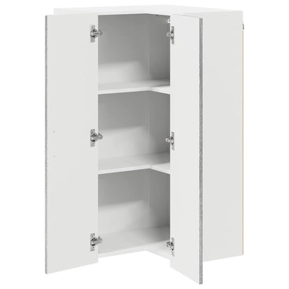 vidaXL Wall Corner Cabinet LUCCA Grey Sonoma 57 x 57 x 100 cm
