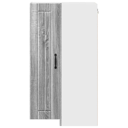 vidaXL Wall Corner Cabinet LUCCA Grey Sonoma 57 x 57 x 100 cm