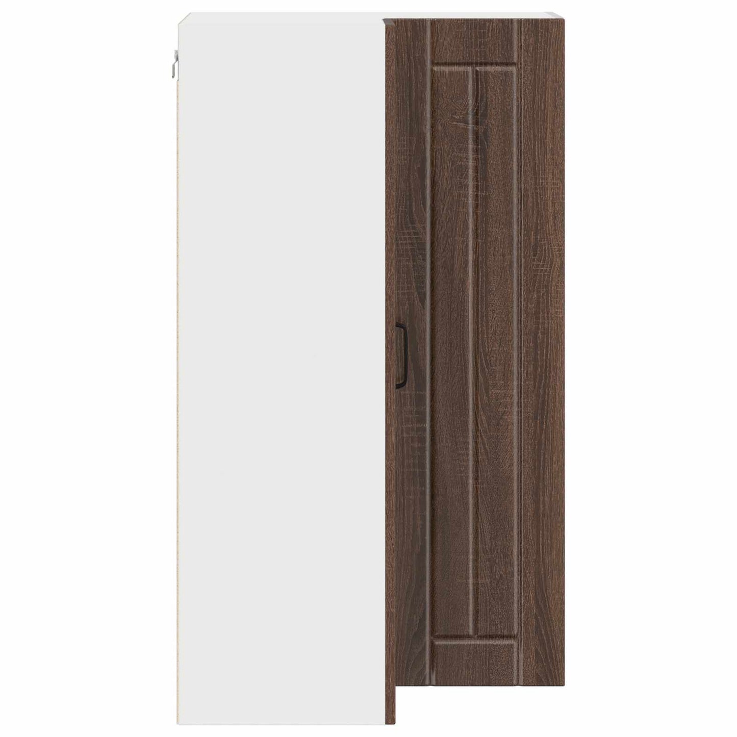vidaXL Wall Corner Cabinet LUCCA Brown Oak 57 x 57 x 100 cm