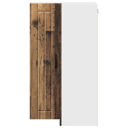 vidaXL Wall Corner Cabinet LUCCA Old Wood 57 x 57 x 100 cm