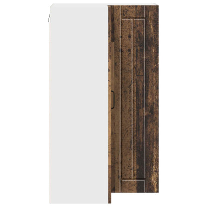 vidaXL Wall Corner Cabinet LUCCA Old Wood 57 x 57 x 100 cm
