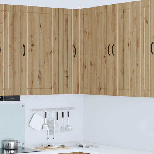 vidaXL Wall Corner Cabinet LUCCA Artisan Oak 57 x 57 x 100 cm