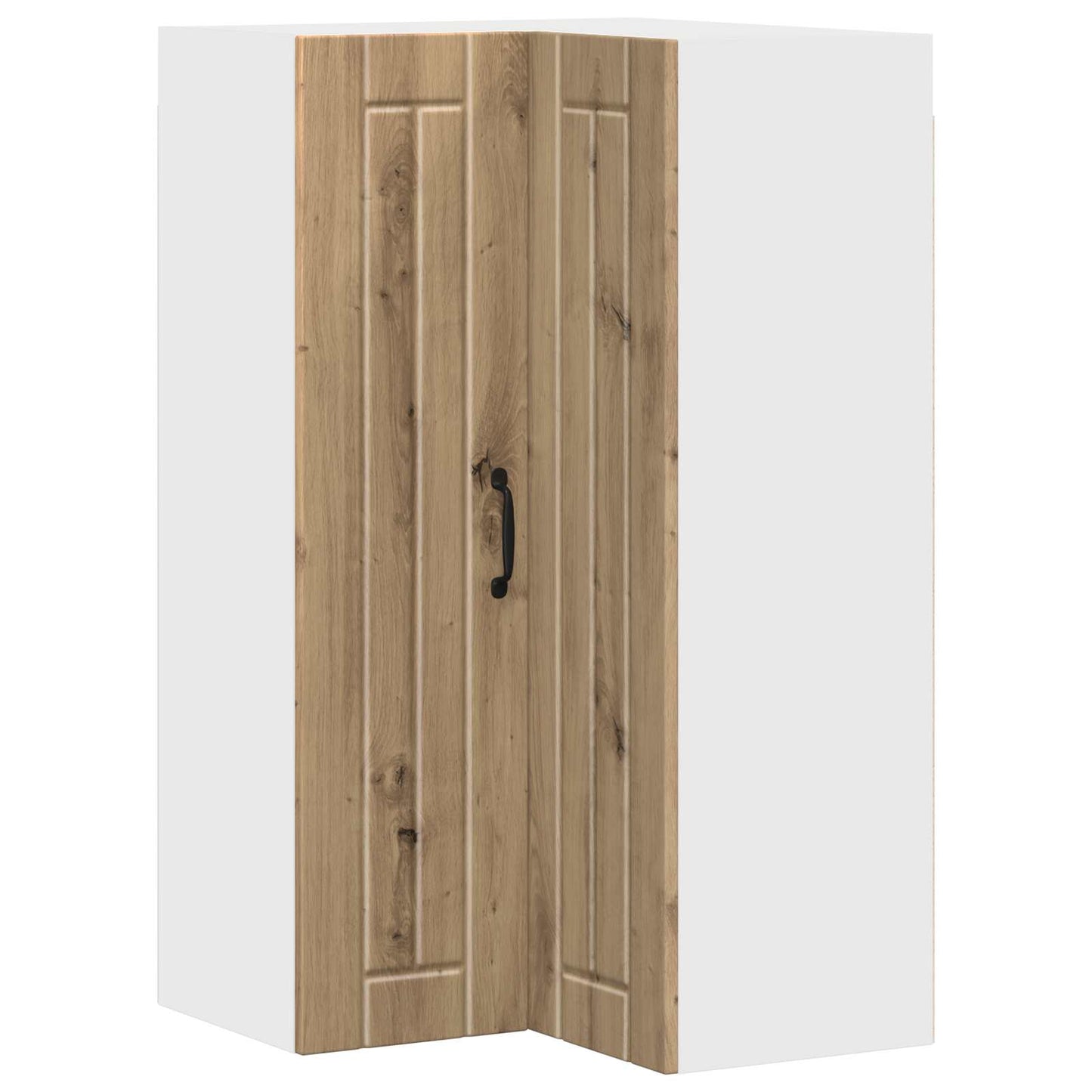 vidaXL Wall Corner Cabinet LUCCA Artisan Oak 57 x 57 x 100 cm