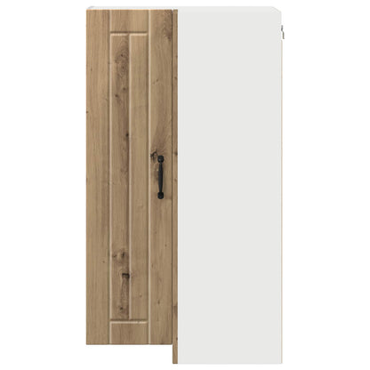 vidaXL Wall Corner Cabinet LUCCA Artisan Oak 57 x 57 x 100 cm