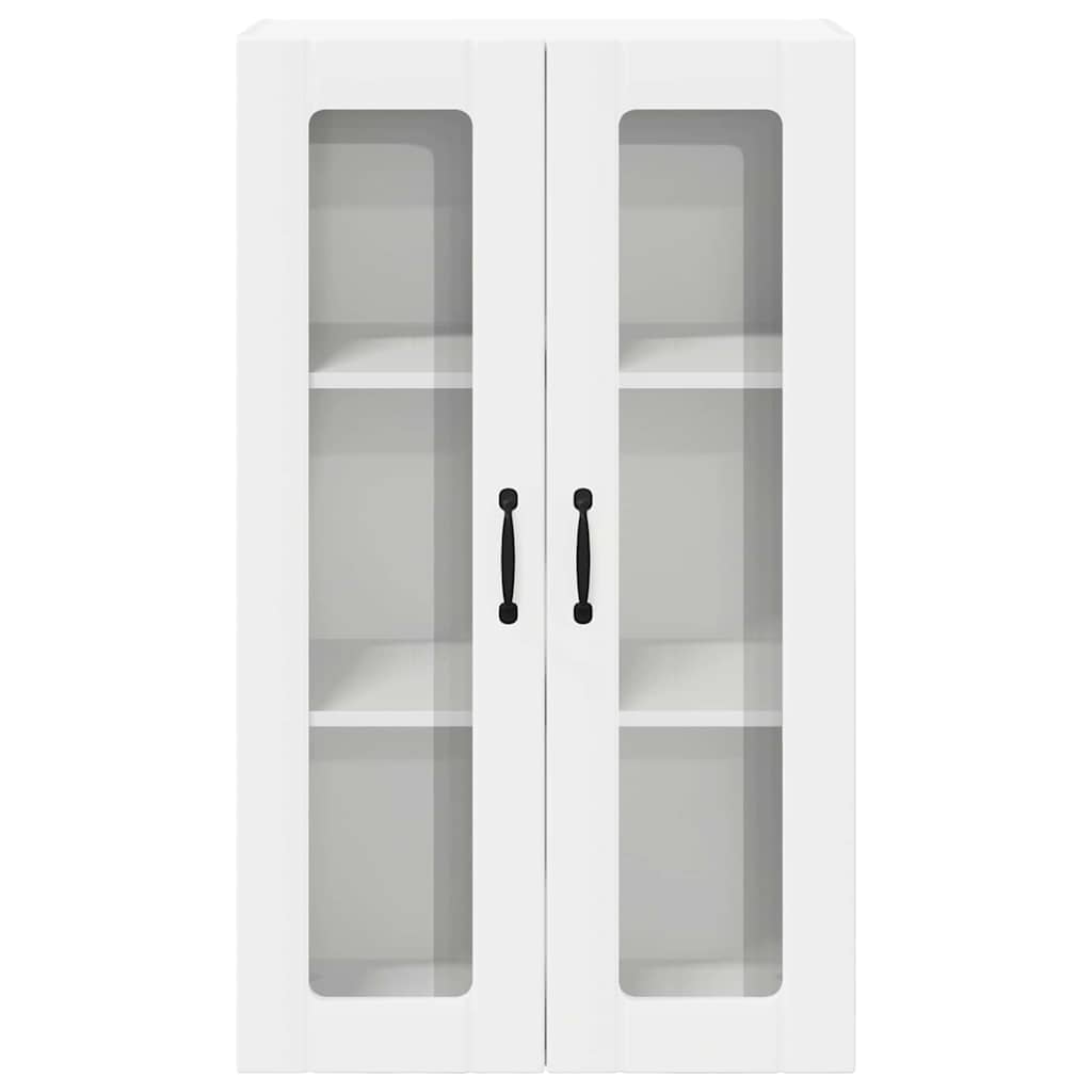 vidaXL Wall Glass Cabinet LUCCA White 60 x 31 x 100 cm Engineered Wood
