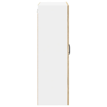 vidaXL Wall Glass Cabinet LUCCA Sonoma Oak 60 x 31 x 100 cm