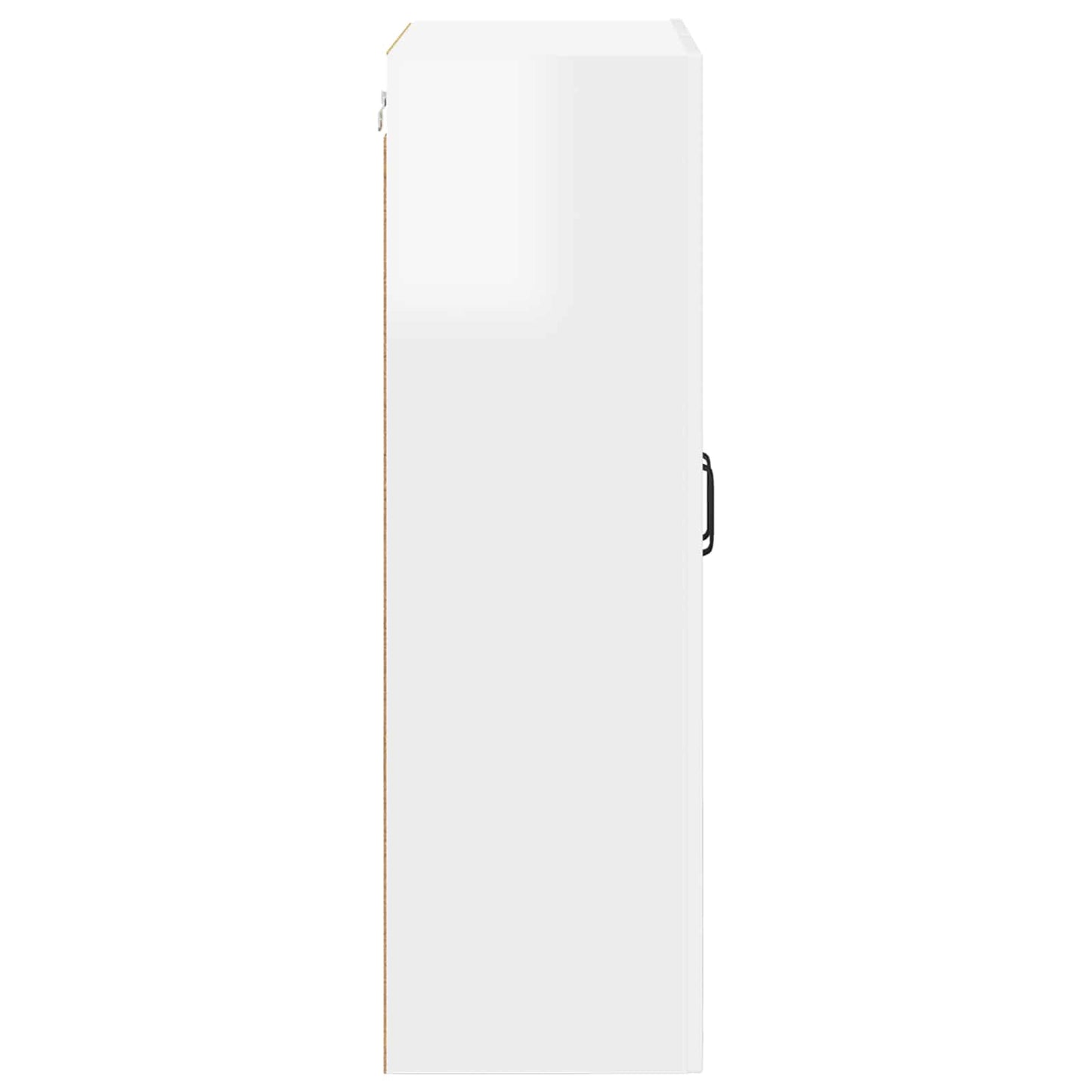 vidaXL Wall Glass Cabinet LUCCA High Gloss White 60 x 31 x 100 cm