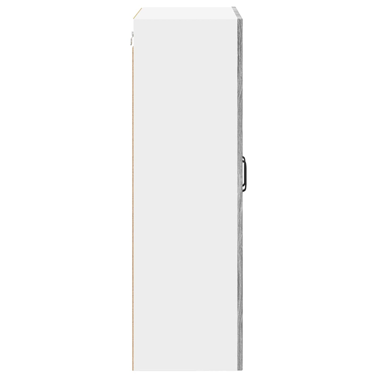 vidaXL Wall Glass Cabinet LUCCA Grey Sonoma 60 x 31 x 100 cm