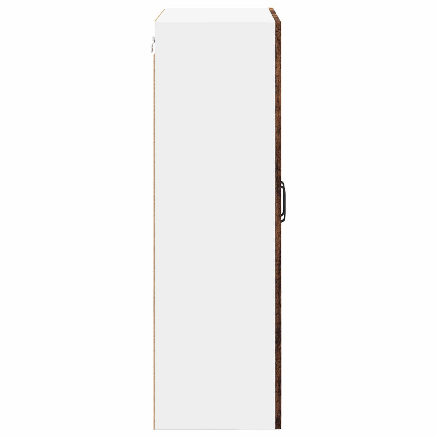 vidaXL Wall Glass Cabinet LUCCA Old Wood 60 x 31 x 100 cm