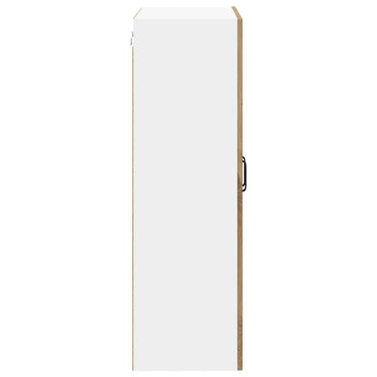 vidaXL Wall Glass Cabinet LUCCA Artisan Oak 60 x 31 x 100 cm