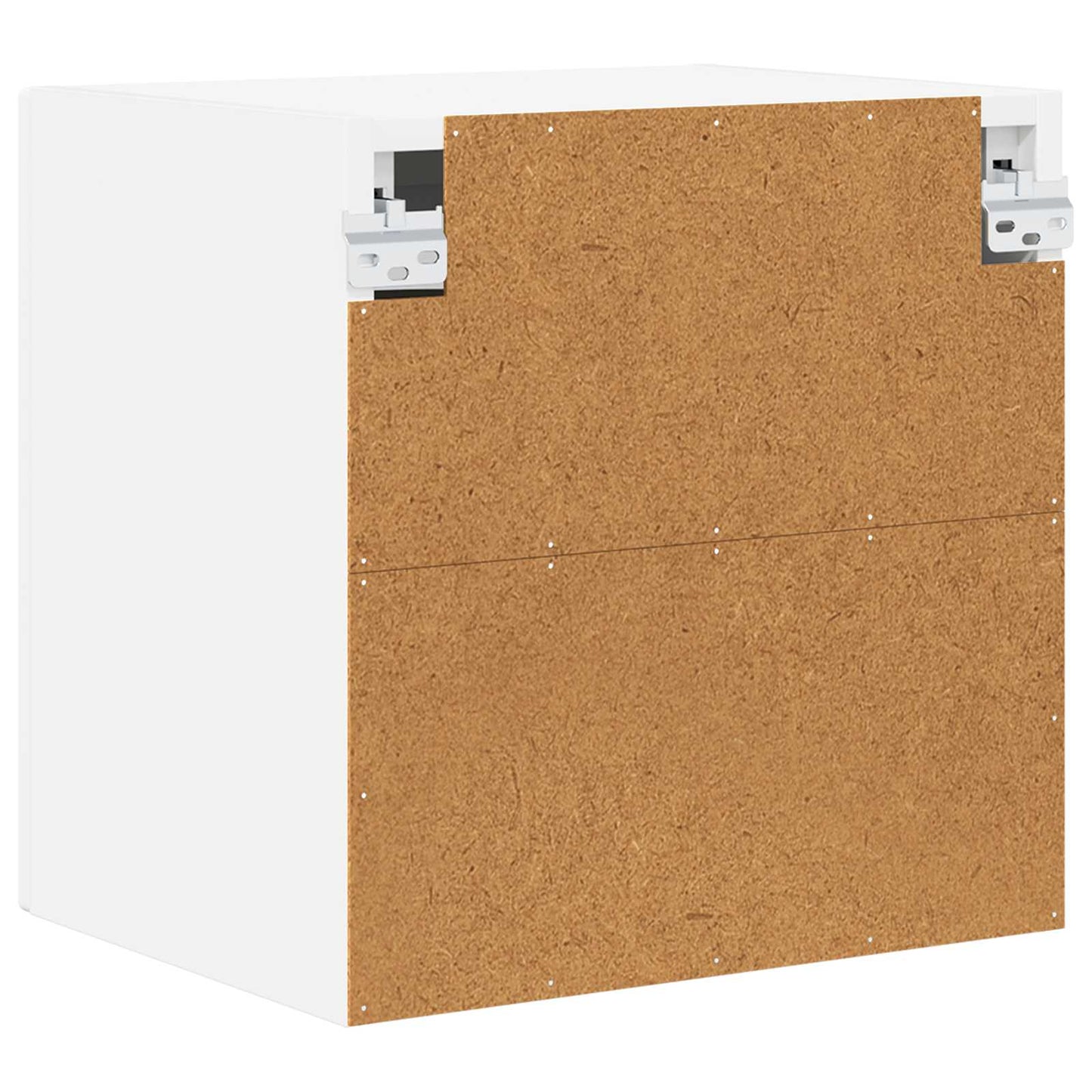 vidaXL Wall Glass Cabinet PORTO White 40 x 31 x 40 cm Engineered Wood