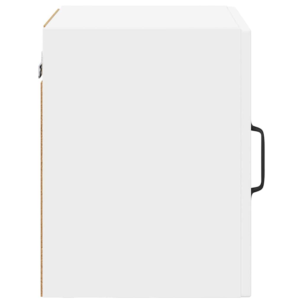 vidaXL Wall Glass Cabinet PORTO White 40 x 31 x 40 cm Engineered Wood