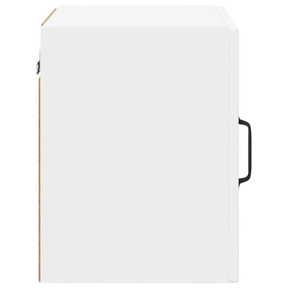 vidaXL Wall Glass Cabinet PORTO White 40 x 31 x 40 cm Engineered Wood