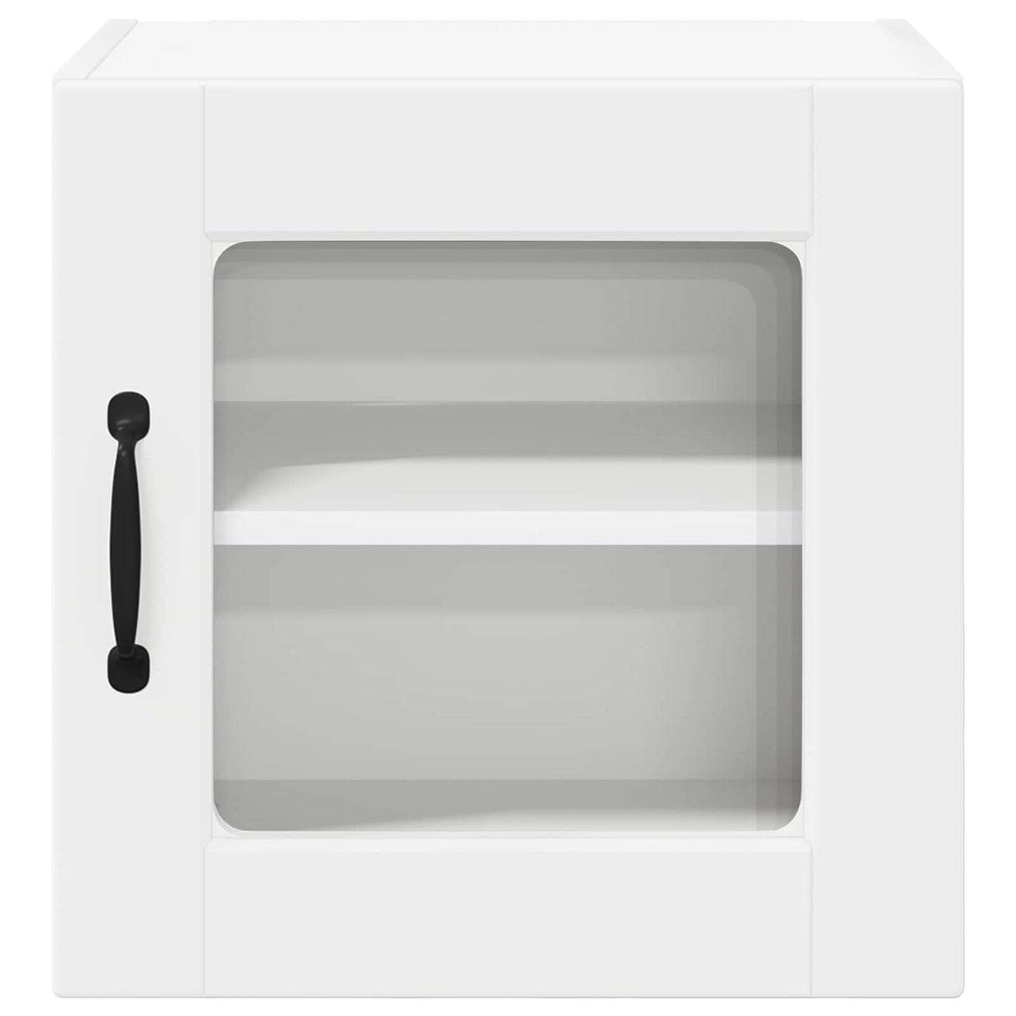 vidaXL Wall Glass Cabinet PORTO 2 pcs White 40 x 31 x 40 cm