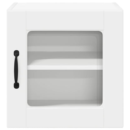 vidaXL Wall Glass Cabinet PORTO 2 pcs White 40 x 31 x 40 cm