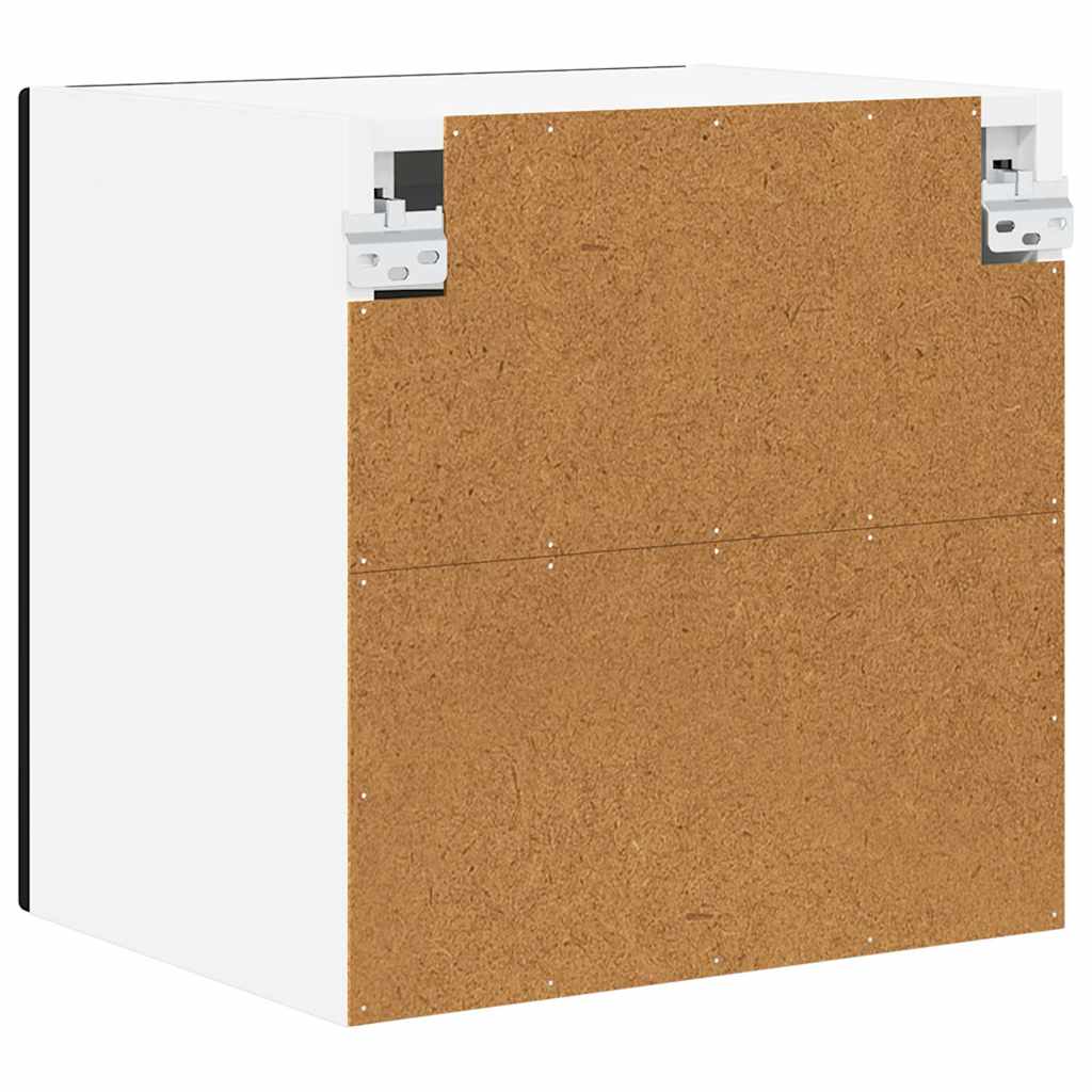 vidaXL Wall Glass Cabinet PORTO 2 pcs Black 40 x 31 x 40 cm