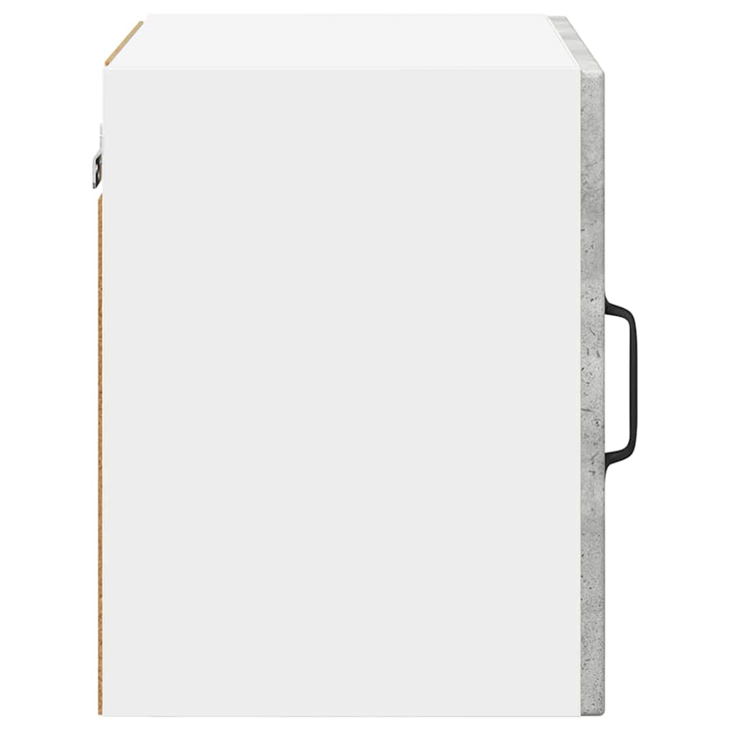 vidaXL Wall Glass Cabinet PORTO Concrete Grey 40 x 31 x 40 cm