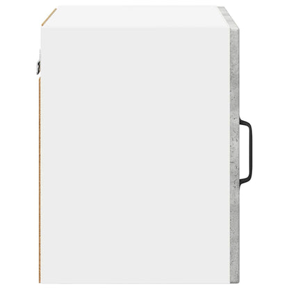 vidaXL Wall Glass Cabinet PORTO Concrete Grey 40 x 31 x 40 cm
