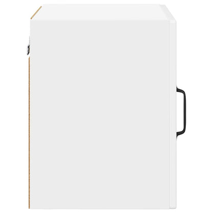 vidaXL Wall Glass Cabinet PORTO 2 pcs High Gloss White 40 x 31 x 40 cm
