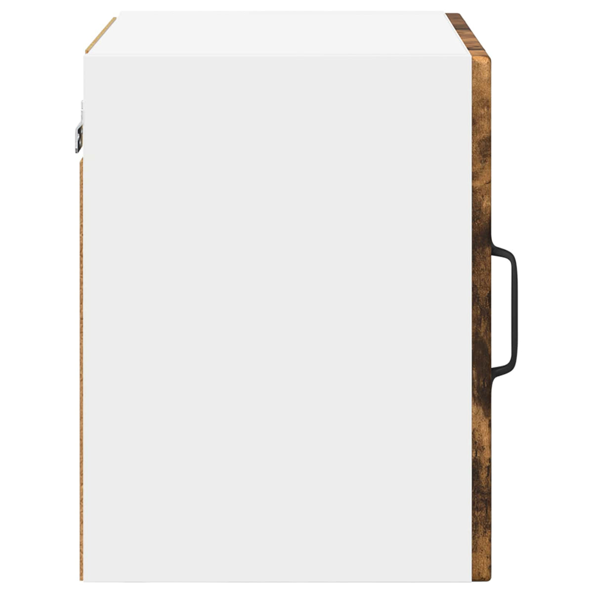 vidaXL Wall Glass Cabinet PORTO Smoked Oak 40 x 31 x 40 cm