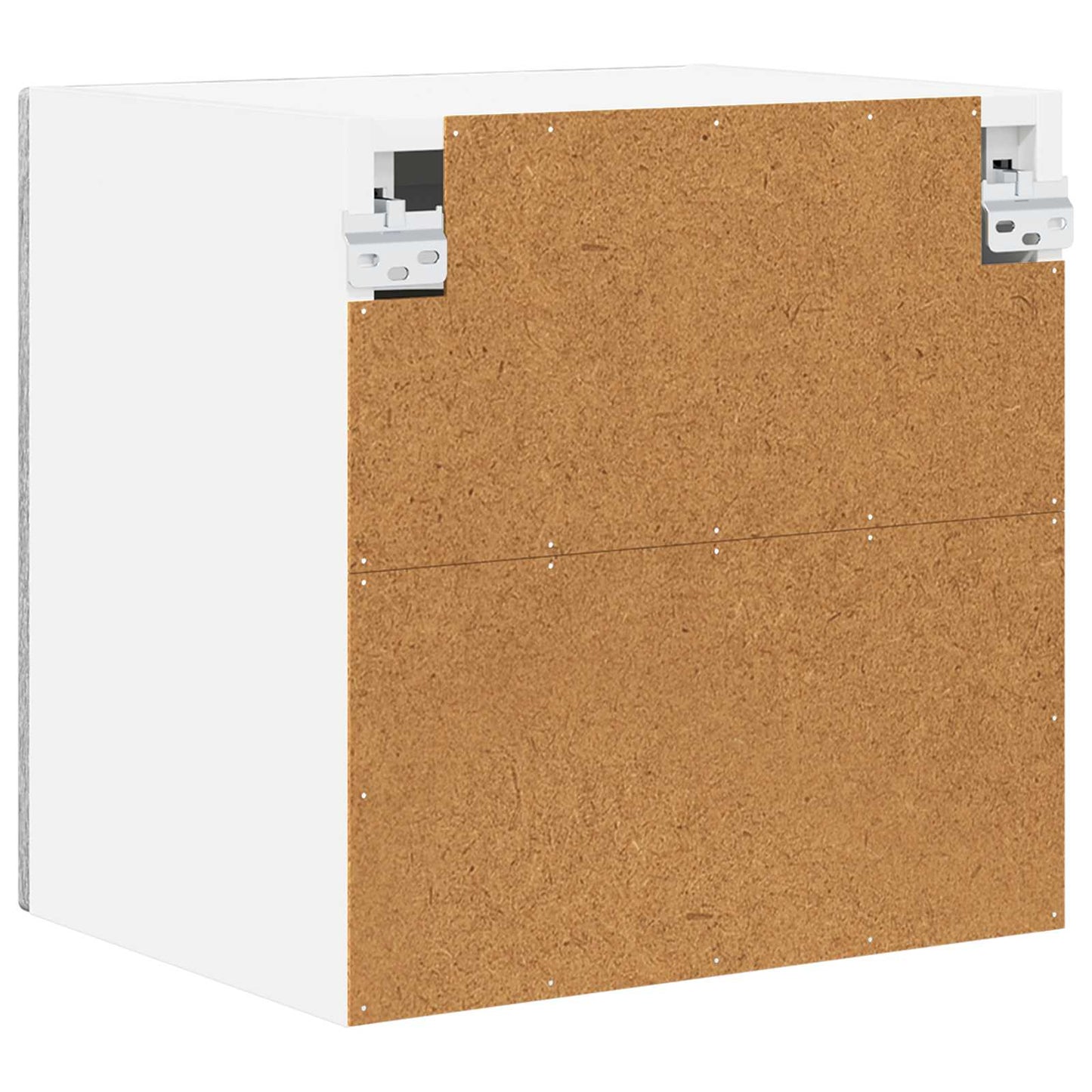 vidaXL Wall Glass Cabinet PORTO Grey Sonoma 40 x 31 x 40 cm