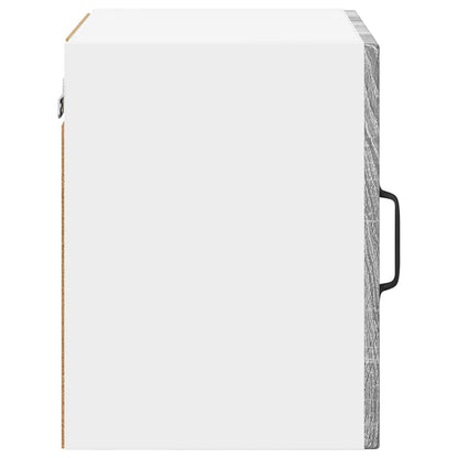 vidaXL Wall Glass Cabinet PORTO 2 pcs Grey Sonoma 40 x 31 x 40 cm