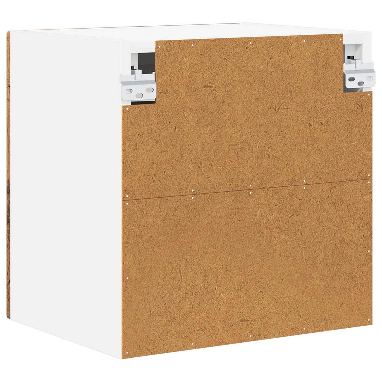 vidaXL Wall Glass Cabinet PORTO 2 pcs Old Wood 40 x 31 x 40 cm