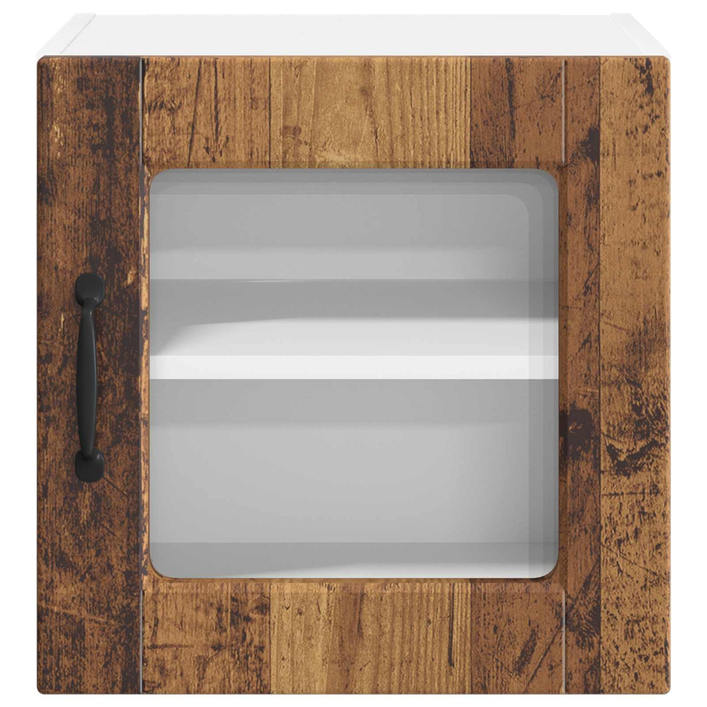 vidaXL Wall Glass Cabinet PORTO 2 pcs Old Wood 40 x 31 x 40 cm