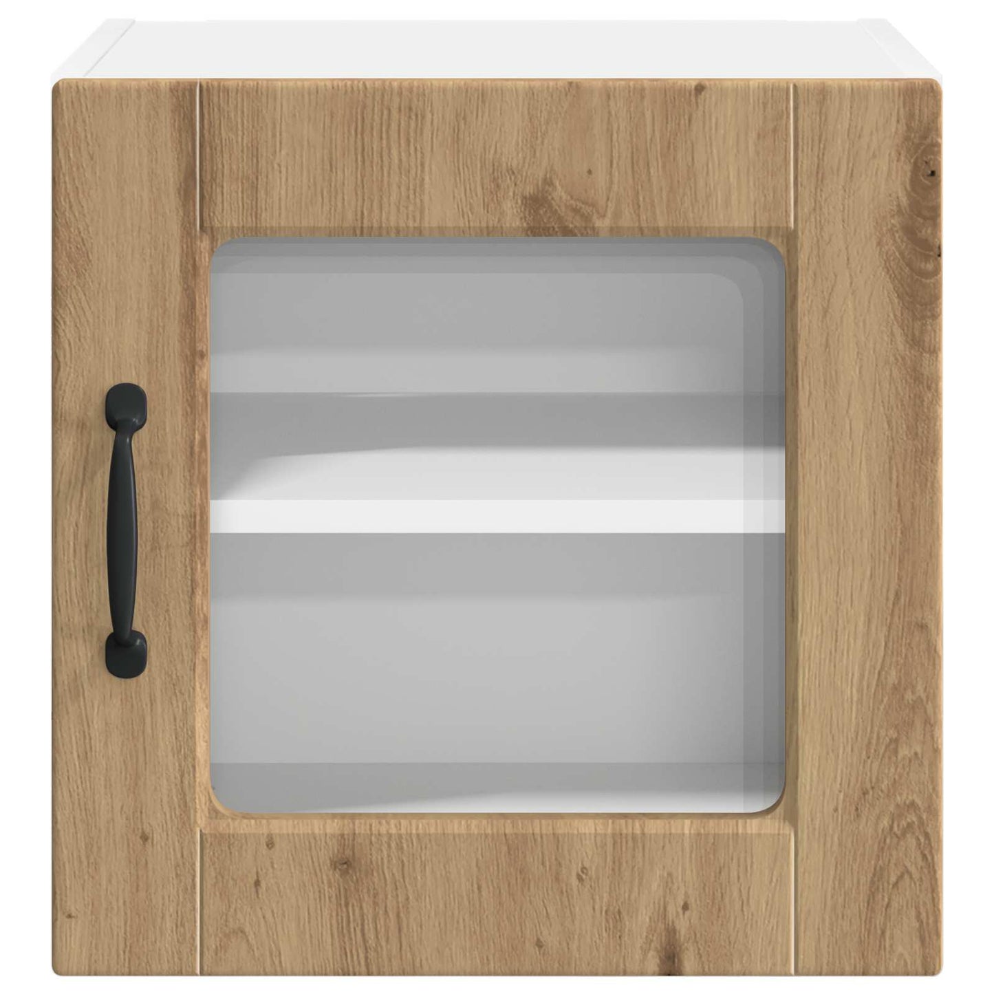 vidaXL Wall Glass Cabinet PORTO 2 pcs Artisan Oak Engineered Wood