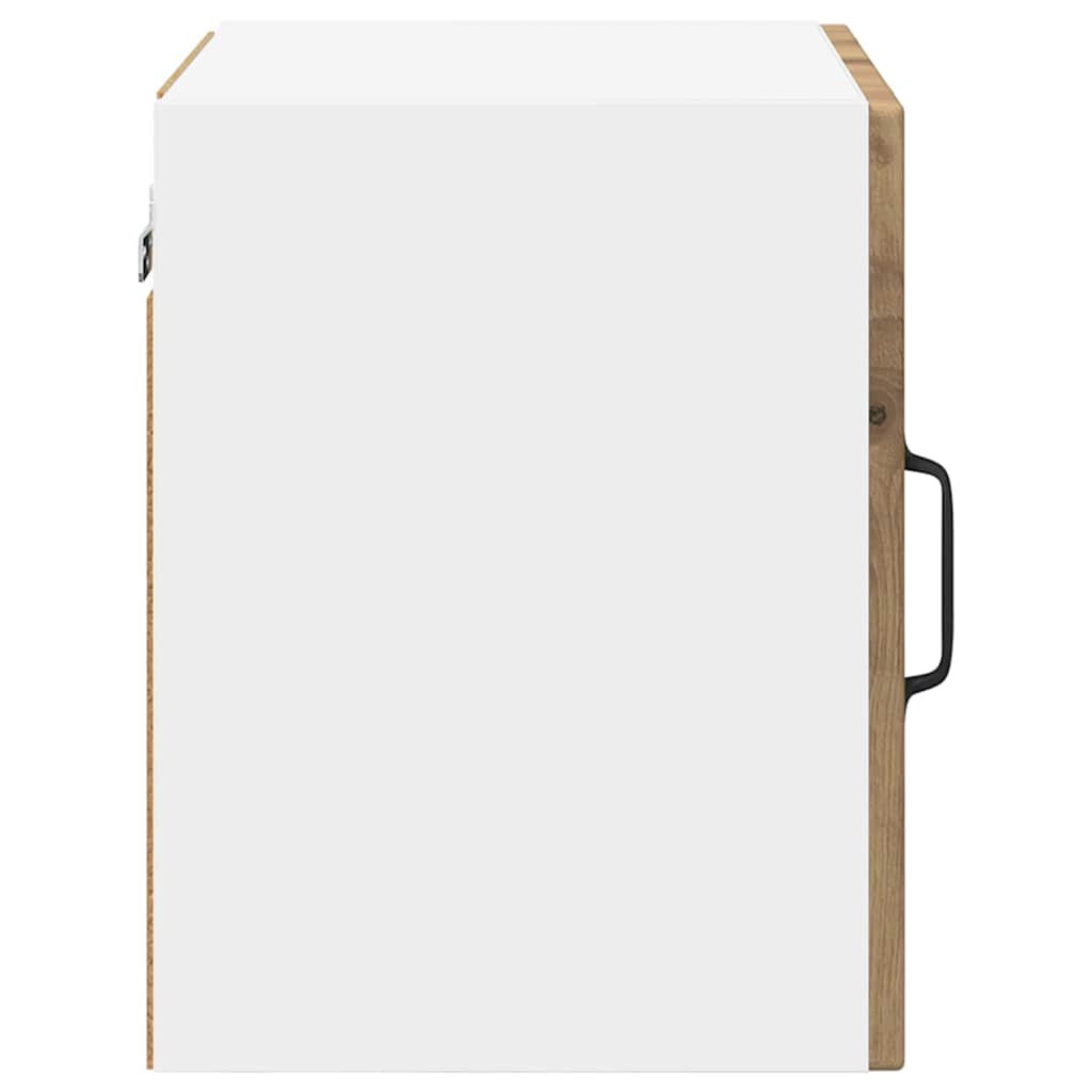 vidaXL Wall Glass Cabinet PORTO 2 pcs Artisan Oak Engineered Wood