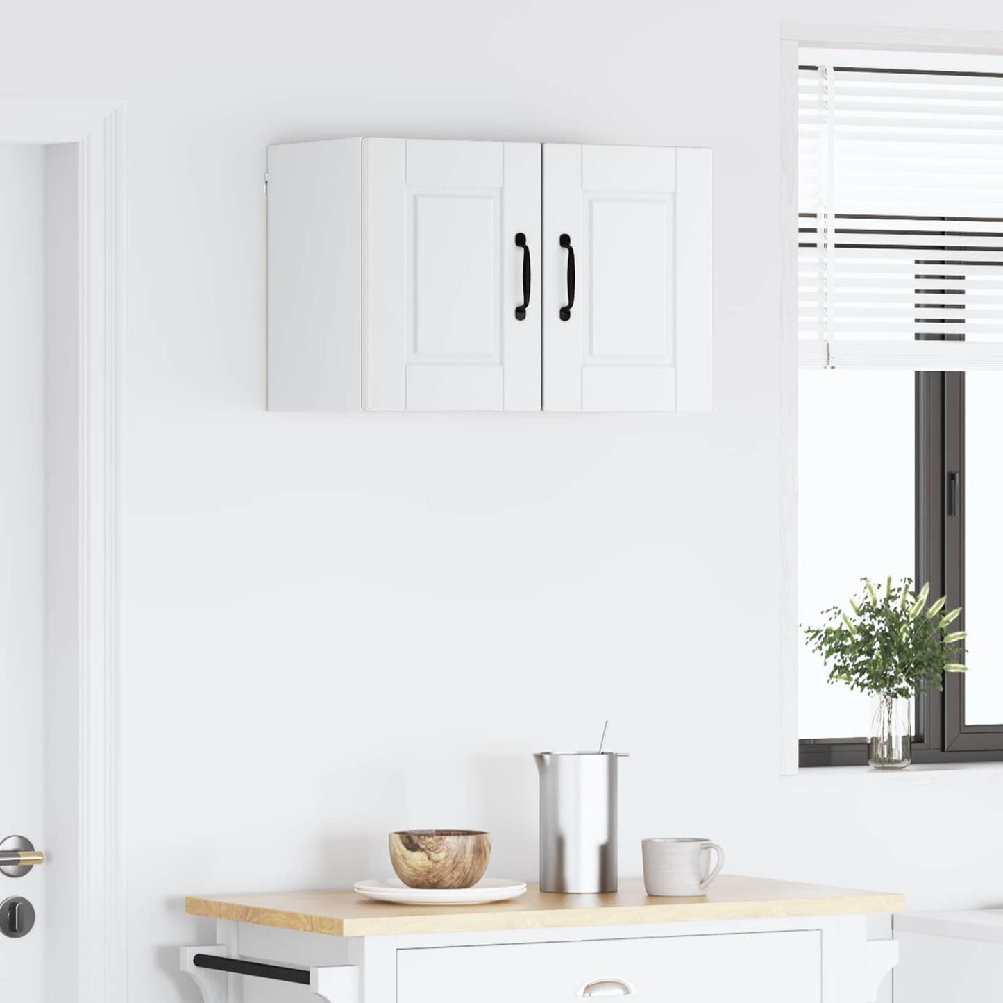 vidaXL Wall Cabinet PORTO 2 pcs White 30 x 31 x 40 cm Engineered Wood
