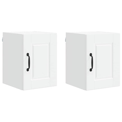 vidaXL Wall Cabinet PORTO 2 pcs White 30 x 31 x 40 cm Engineered Wood