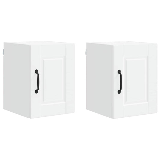 vidaXL Wall Cabinet PORTO 2 pcs White 30 x 31 x 40 cm Engineered Wood