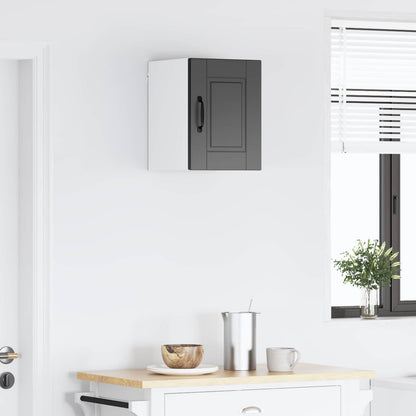 vidaXL Wall Cabinet PORTO Black 30 x 31 x 40 cm Engineered Wood
